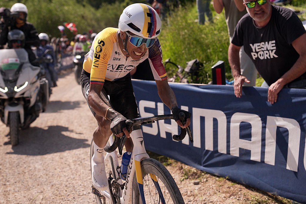 'It was looking really good until it wasn't' – Egan Bernal falls just short of gravel glory for Ineos Grenadiers at Giro d'Italia