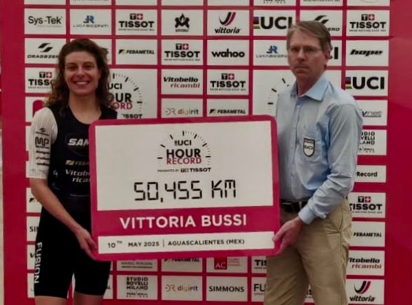 'This record has meant much more than just a sporting performance' - Vittoria Bussi sets new women's UCI Hour record of 50.455km